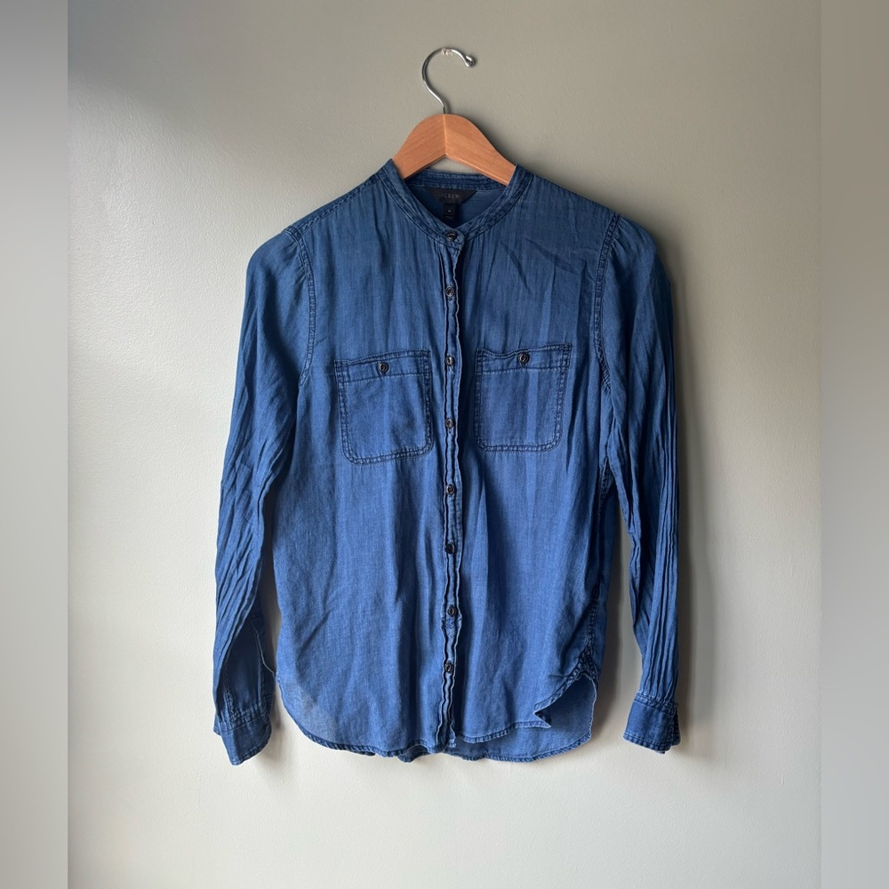 J.Crew Band Collar button down